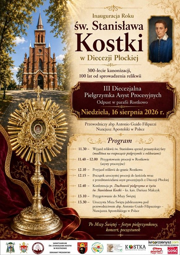 Inauguracja Roku św. Stanisława Kostki w Rostkowie