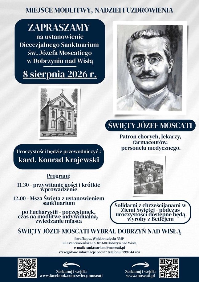 Ustanowienie sanktuarium św. Józefa Moscatiego - Dobrzyń n/Wisłą